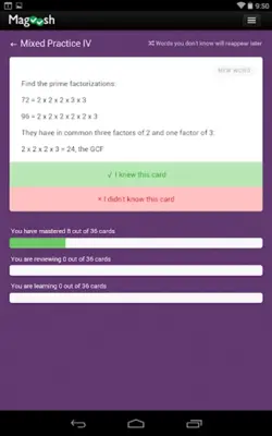 GMAT Math Flashcards android App screenshot 3