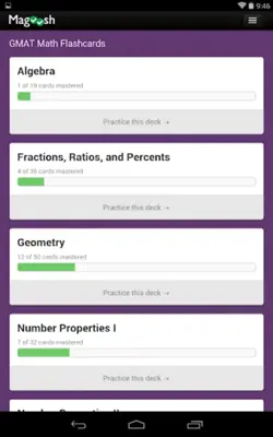 GMAT Math Flashcards android App screenshot 4